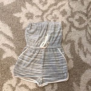Terry cloth romper